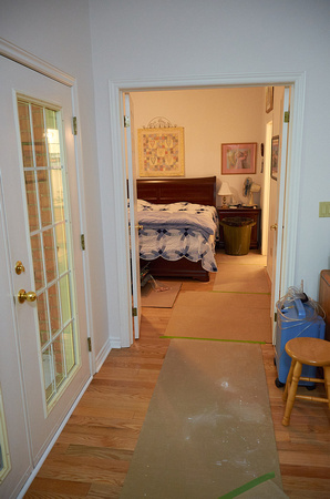 Bathroom Reno 3 - Cardboard Runway